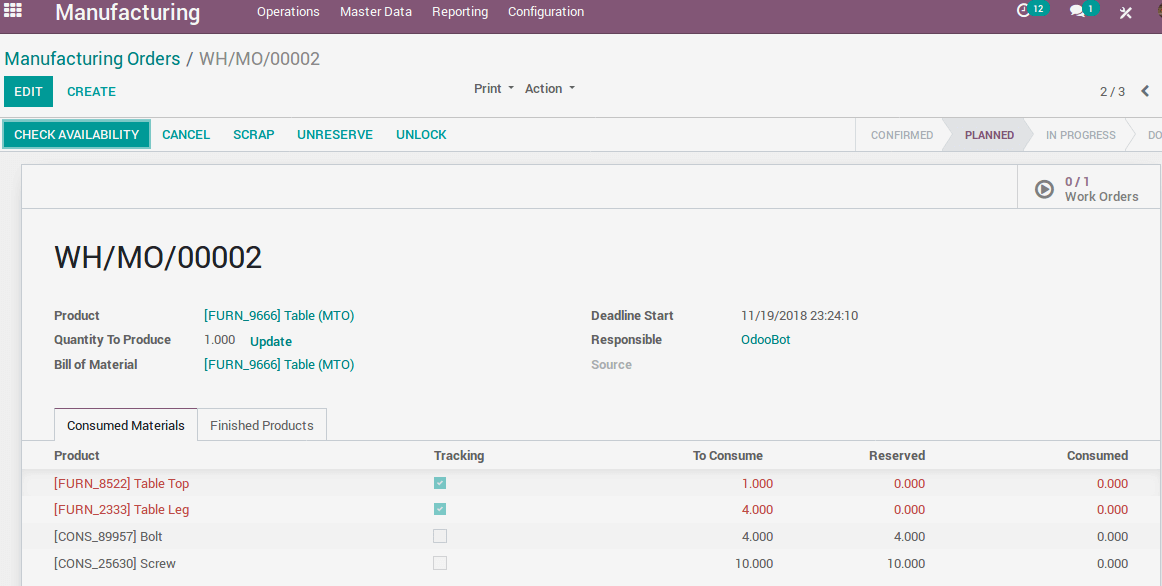 Odoo afbeelding en tekstblok